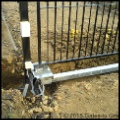 Close up of Pre-Wired gate in trench